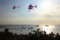 Giới thiệu dịch vụ chụp ảnh sự kiện sử dụng trực thăng làm hình nền